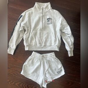 AYDA x Browns Spencer half zip sweat set